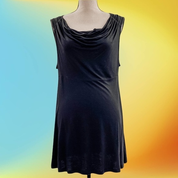 DAISY Fuentes Moda Cowl Neck Sleeveless Tunic Top - Picture 10 of 11
